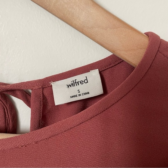 Aritzia Wilfred Long Sleeve Fleurette Jumpsuit Dusty Rose Color Size Small - Picture 9 of 13